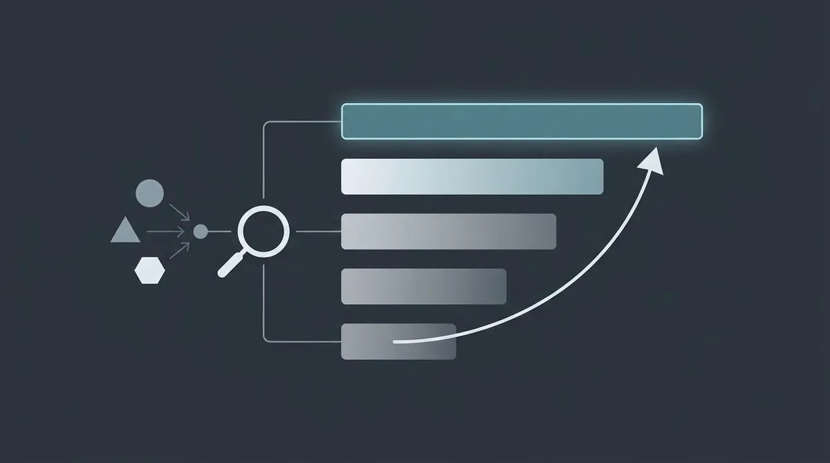 Diagram of Google's crawl, index, and rank pipeline: pages discovered through links, stored and understood, then ordered by search relevance