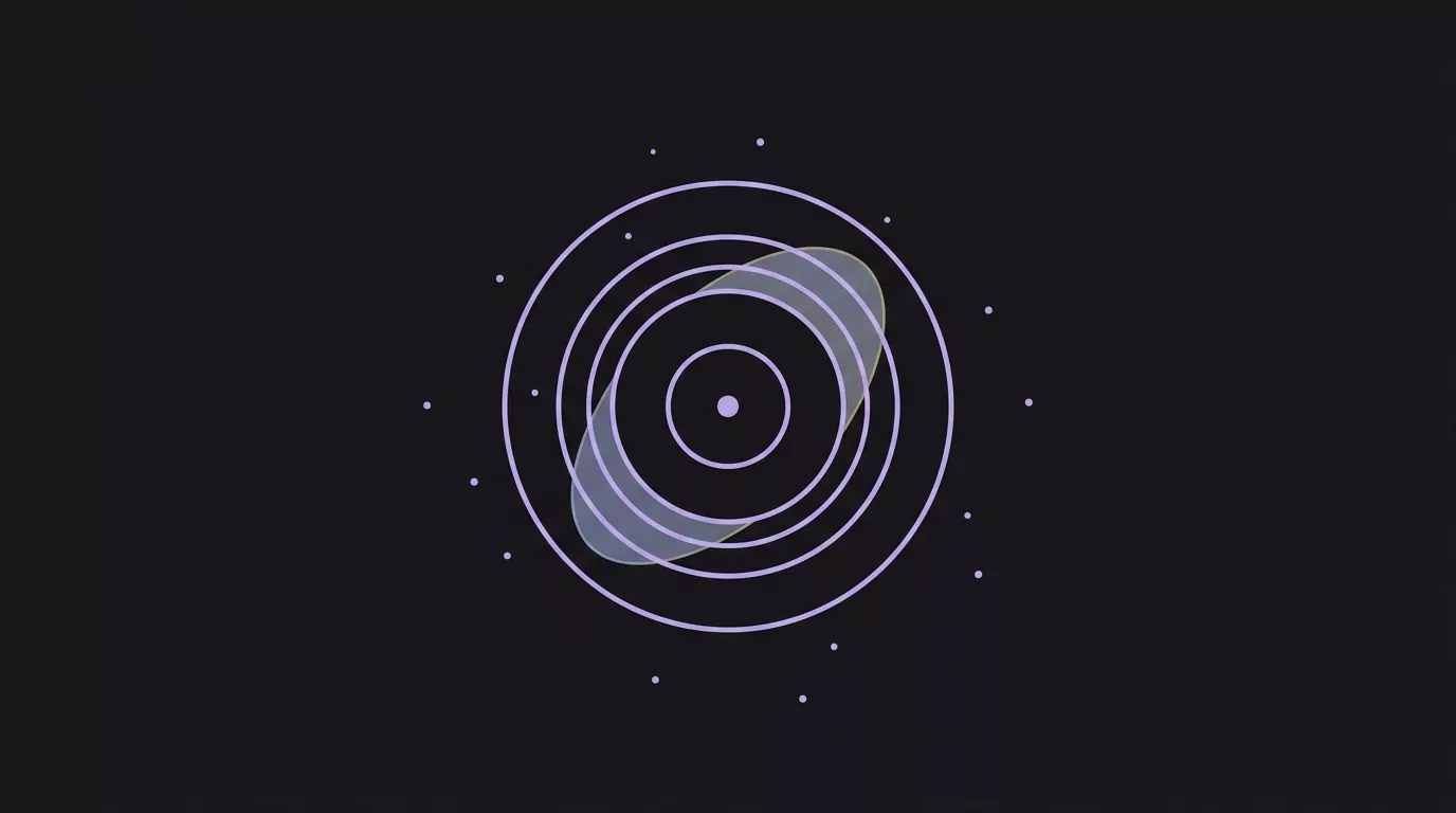 Concentric crawl depth rings from a home page with orphan pages sitting outside the outer ring